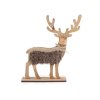 Dřevěný jelen výška 30 cm
