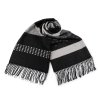 Zimní šála / pléd s třásněmi 65x180 cm (Varianta 20 krémová černá, Balení 1 ks)
