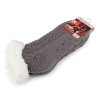 Ponožky zimní s protiskluzem, krátké (Varianta 13 (vel. 35-38) šedá nejsvětlejší, Balení 1 pár)
