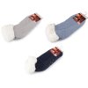 Ponožky zimní s protiskluzem, krátké (Varianta 13 (vel. 35-38) šedá nejsvětlejší, Balení 1 pár)