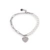Náramek z nerezové oceli perlový (Varianta 1 bílá květ, Balení 1 ks)