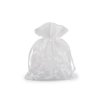 Dárkový pytlík vyšívaný 13x18 cm (Varianta 1 bílá, Balení 10 ks)