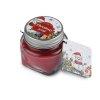 Malá vánoční vonná svíčka ve skle s jmenovkou 28 g (Varianta 28 (Mulled wine) vínová, Balení 1 ks)