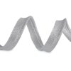 Lurexová paspulka / kédr šíře 10 mm (Varianta 1 stříbrná, Balení 22.5 m)