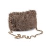Kožešinová kabelka s kovovým řetízkem 24x19 cm (Varianta 1 krémová nejsvět., Balení 1 ks)