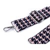Textilní ucho / popruh na tašku s karabinami šíře 3,8 cm (Varianta 47 černá šedá, Balení 1 ks)