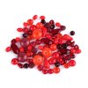 Skleněné korálky ramš broušené ohňovky (Varianta 2 červená, Balení 50 g)