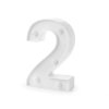 Svítící číslice k narozeninám a Novému roku (Varianta 1 "0" bílá, Balení 1 ks)