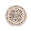 Víko na pletení / háčkování mandala Ø15 cm (Varianta 3 přírodní sv., Balení 1 ks)
