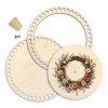 Sada na košík 13 cm s prstencem a víkem - Boho věnec