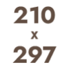 (A4) 210x297 mm