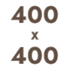 400x400 mm