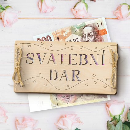 1699 darkova obalka na penize svatebni dar