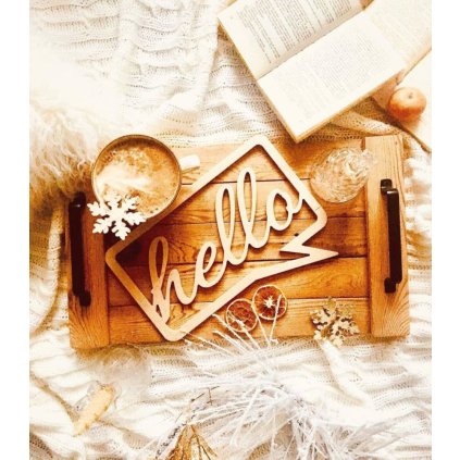 409 nastenny napis hello 30x22 cm