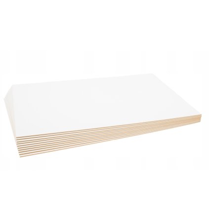 10x HDF Bila 3mm 60x40cm pro rezani laserem Kod vyrobce HDFb