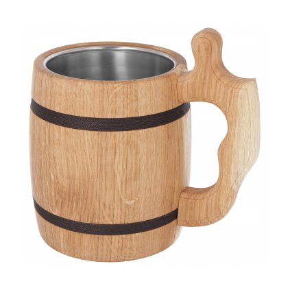 Drewniany KUFEL do PIWA 500ml NA PREZENT