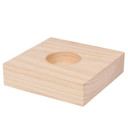 swiecznik drewniany 10x10 kwadrat