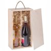 1026 drevena krabicka na dve vina s vysuvnym vikem 36x21x11 cm