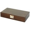1582 drevena krabicka na bankovky se zamkem hneda 20x11x4 cm