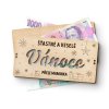 Dárková obálka na peníze - Šťastné a veselé VÁNOCE, s věnováním