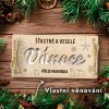 Dárková obálka na peníze - Šťastné a veselé VÁNOCE, s věnováním