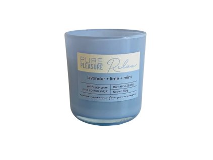 Svíčka s vůní limetky a levandule