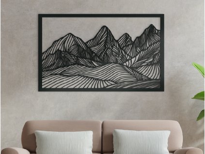 Holzbild MAJESTÄTISCHE BERGE
