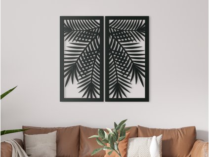 Zweiteiliges Bild TROPISCHE PALME