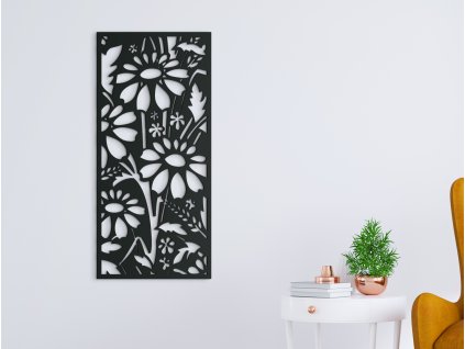Holzbild für die Wand BLUMEN