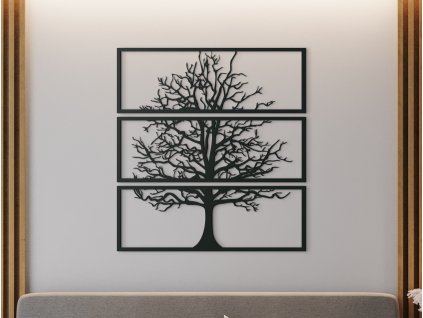 3-teiliges Holzbild BAUM