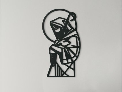 Holzsticker GUTER HIRTE
