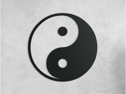 Runder Sticker YIN UND YANG