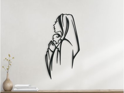 Moderner Sticker MARIA MIT DEM JESUSKIND