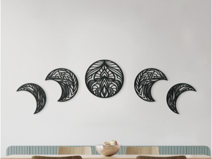 Mehrteiliges Wandmandala MOND