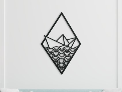 53442 holzsticker papierschiff