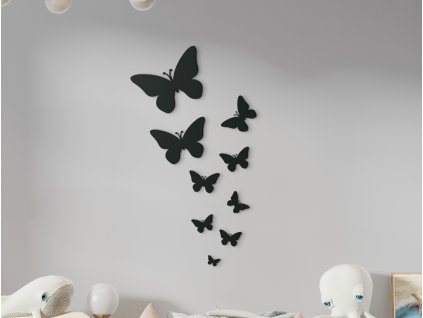 Holzsticker fürs Kinderzimmer SCHMETTERLINGE