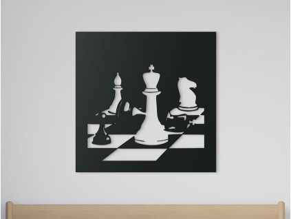 Holzbild SCHACH MATT