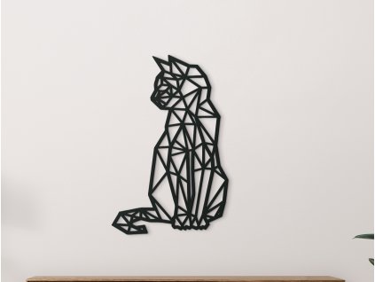 54231 wandsticker polygonale katze