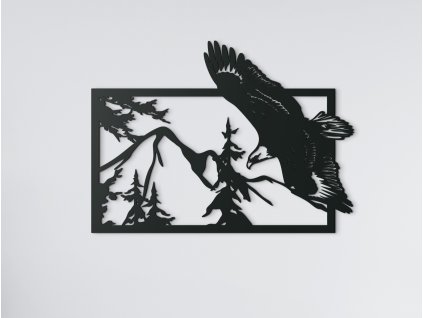 Holzbild FLIEGENDER ADLER