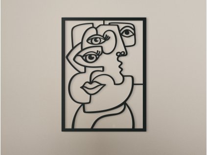 Kubistisches Wandbild AUGEN