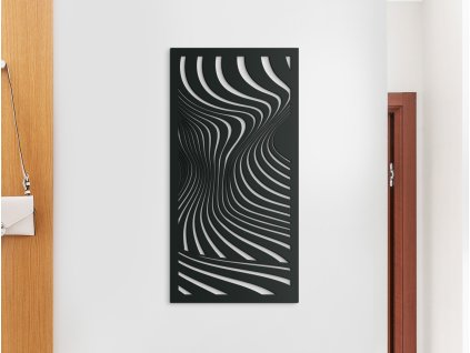 Abstraktes Holzbild WELLEN