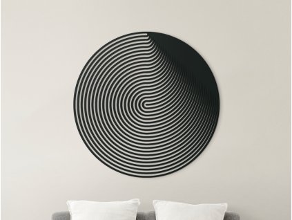 Holzbild ABSTRAKTER GONG