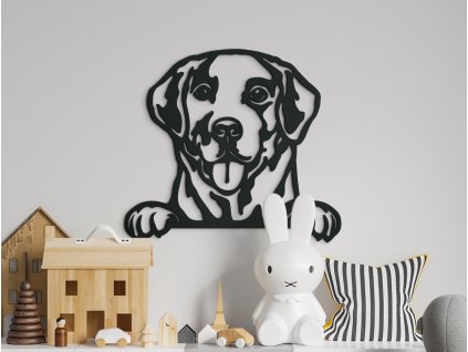 Holzbild für die Wand LABRADOR