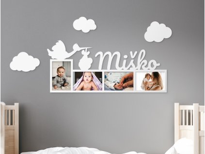 Fotorahmen mit dem Namen des Kindes