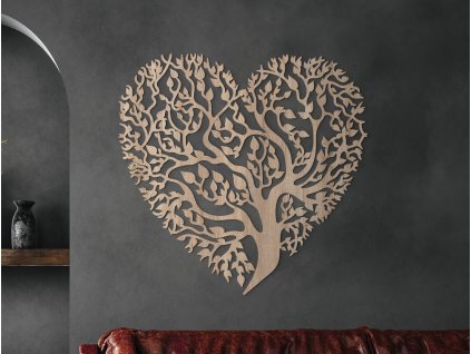 Lebensbaum aus Holz LIEBE