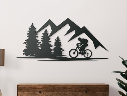 Wandbild RADFAHRER IN DER NATUR