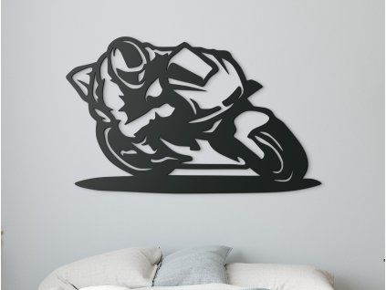 Bild MOTORRADFAHRT (Bildabmessungen 19,5 x 31,5 cm, Bildfarbe Grau)