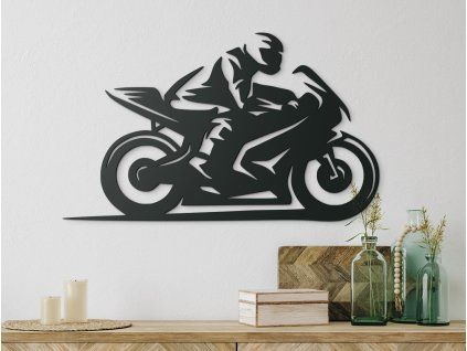 Designbild BIKER (Bildabmessungen 18,5 x 31 cm, Bildfarbe Grau)