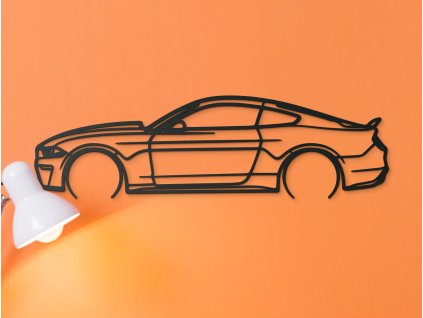 Holzbild eines Ford Mustang 55 für die Wand