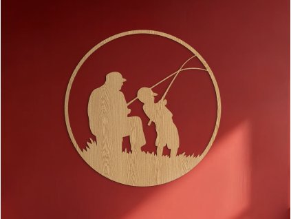 55860 runder wandsticker angeln